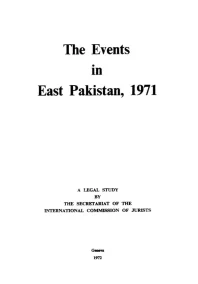 The Events in East Pakistan, 1971- (Geneva 1972)